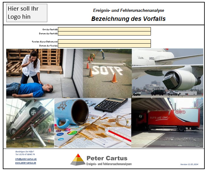 Peter Cartus - SigmaConsult - Arbeitsmappe Ereignis- und Fehlerursachenanalyse