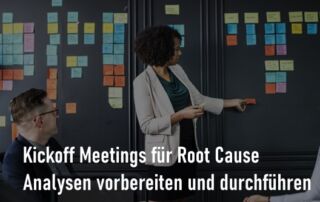 SigmaConsult - Kick Off Meetings für Root Cause Analysen vorbereiten und durchführen