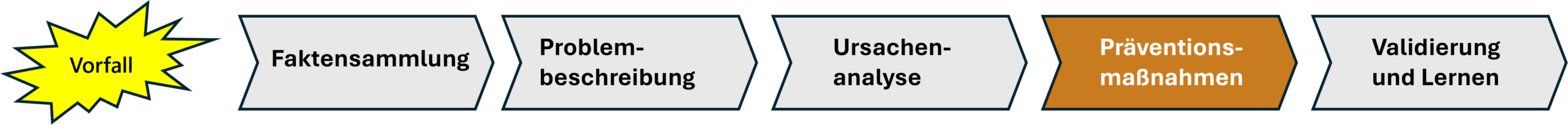 HERCA-Präventionsmaßnahmen HERCA-Prozessübersicht: Ursachenanalyse als Phase 3 der Human Error Root Cause Analyse